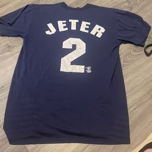 Vintage majestic new york yankees derek jetee button tee M